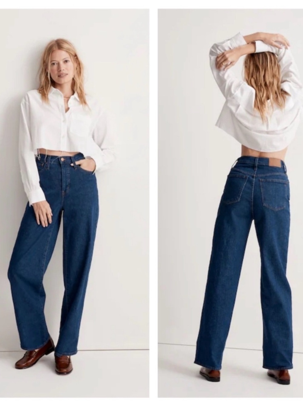 Madewell perfect vintage wide leg Fairdale wash 26